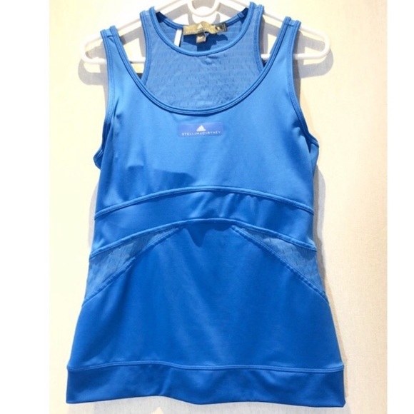 Adidas by Stella McCartney Tops - Adidas by Stella McCartney SZ M EUC blue tank Adidas by Stella McCartney Tops - Adidas by Stella McCartney SZ M EUC blue tank